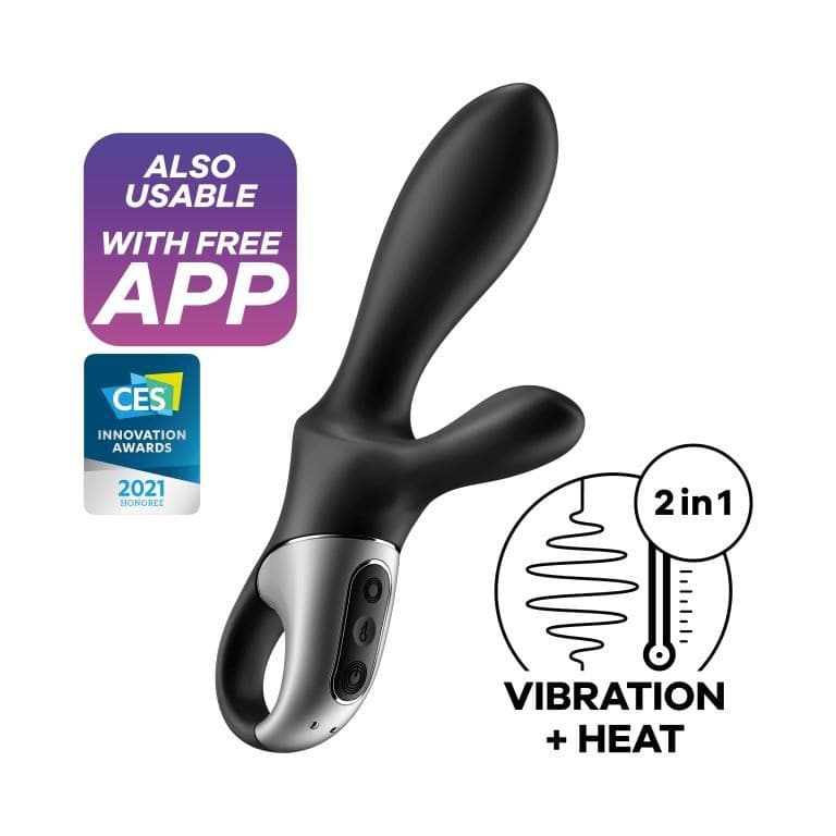 Satisfyer Heat Climax +, Анальный Вибратор-Кролик с Функцией Нагрева - фото 23847