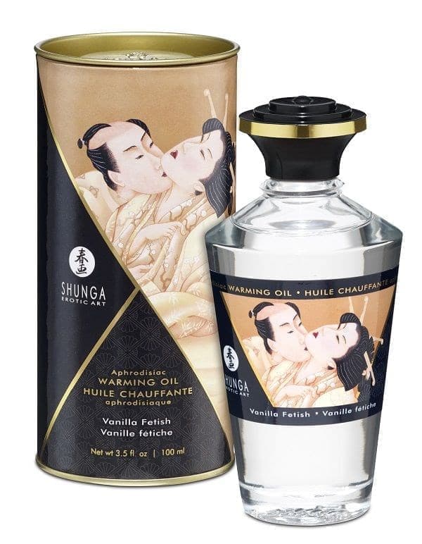 Массажное интимное масло Intimate Kisses Warming Oil с ароматом ванили