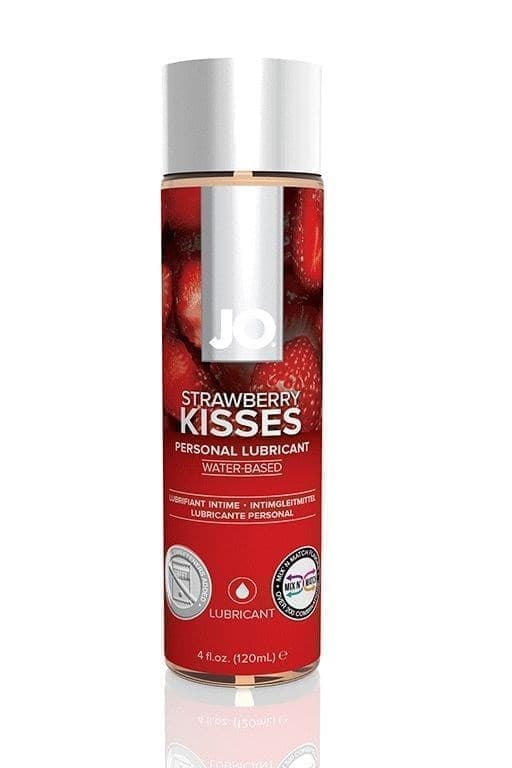 Лубрикант с ароматом клубники JO Flavored Strawberry Kiss