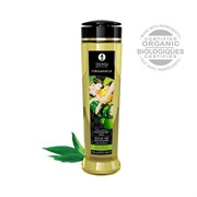 Shunga Kissable Massage Oil, Массажное Масло С Ароматом Зеленого Чая Organica Exotic Green Tea